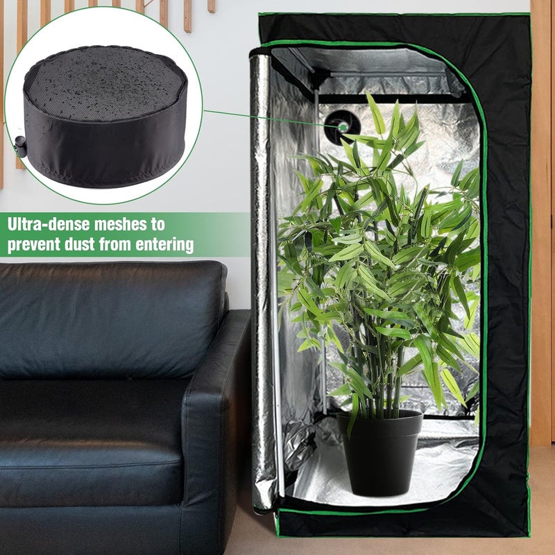 Big Gun 2 Pcs Grow Tents Vent Cover - 8" Dustproof Duct Filter Vent Covers with Elastic Band and Fixed Buckle for Plant Grow Tent Accessories - Image 4